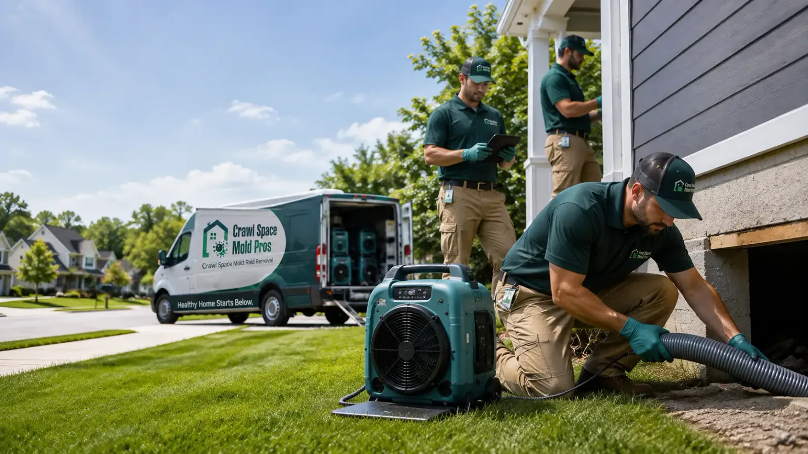 Crawl Space Mold Removal in Oakville, CA
